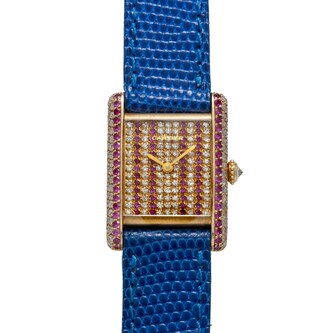 Pre-Owned Cartier Tank Louis Diamonds