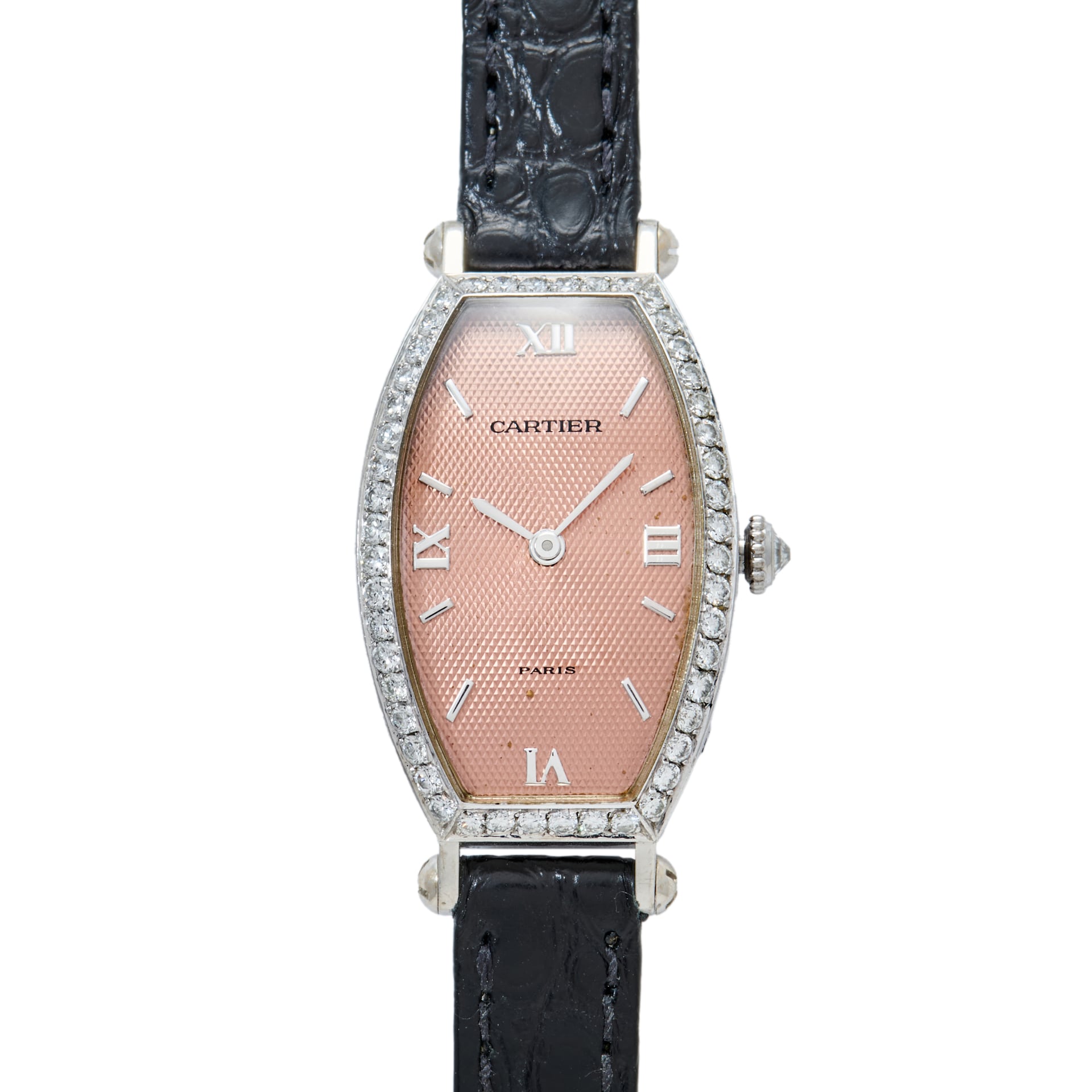 Pre-Owned Cartier Tonneau 'Paris' Diamonds