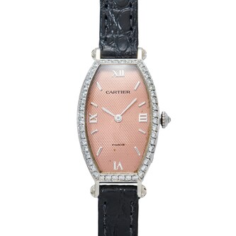 Pre-Owned Cartier Tonneau 'Paris' Diamonds