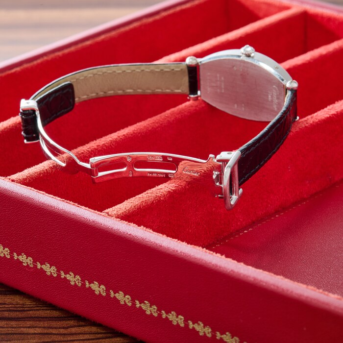 Pre-Owned Cartier Tonneau 'Paris' Diamonds