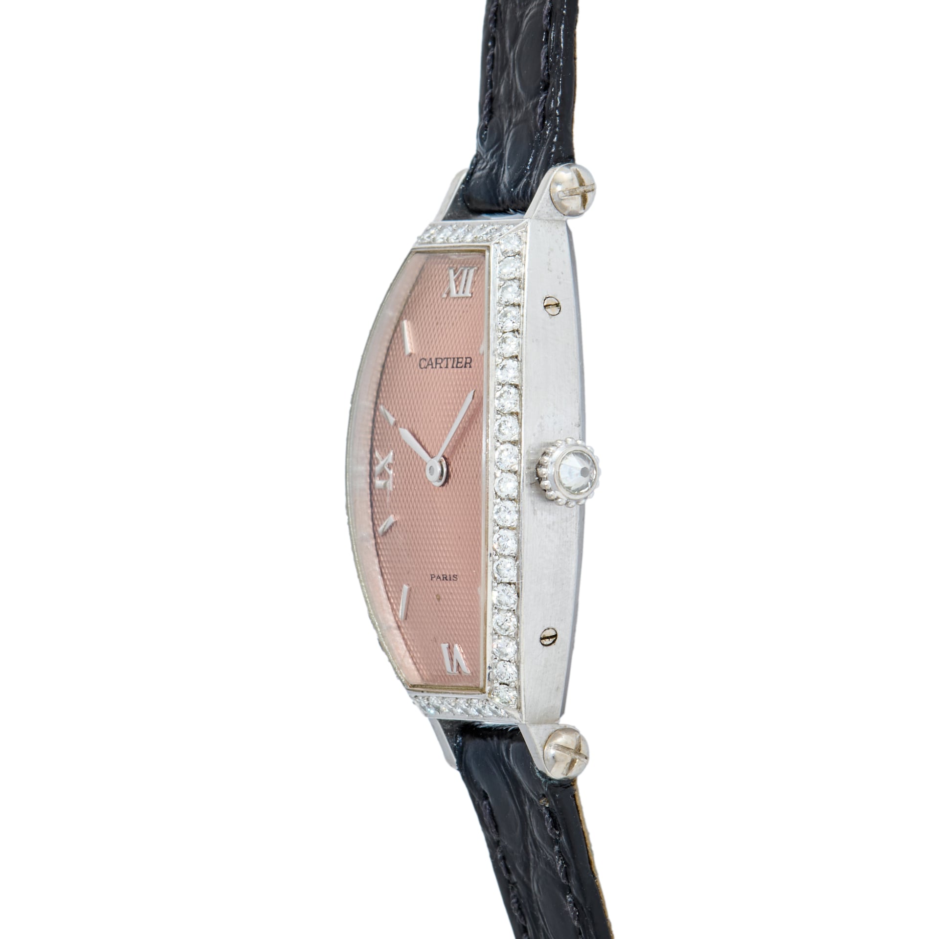 Pre-Owned Cartier Tonneau 'Paris' Diamonds