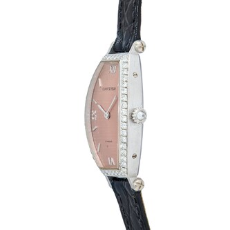 Pre-Owned Cartier Tonneau 'Paris' Diamonds