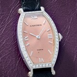 Pre-Owned Cartier Tonneau 'Paris' Diamonds