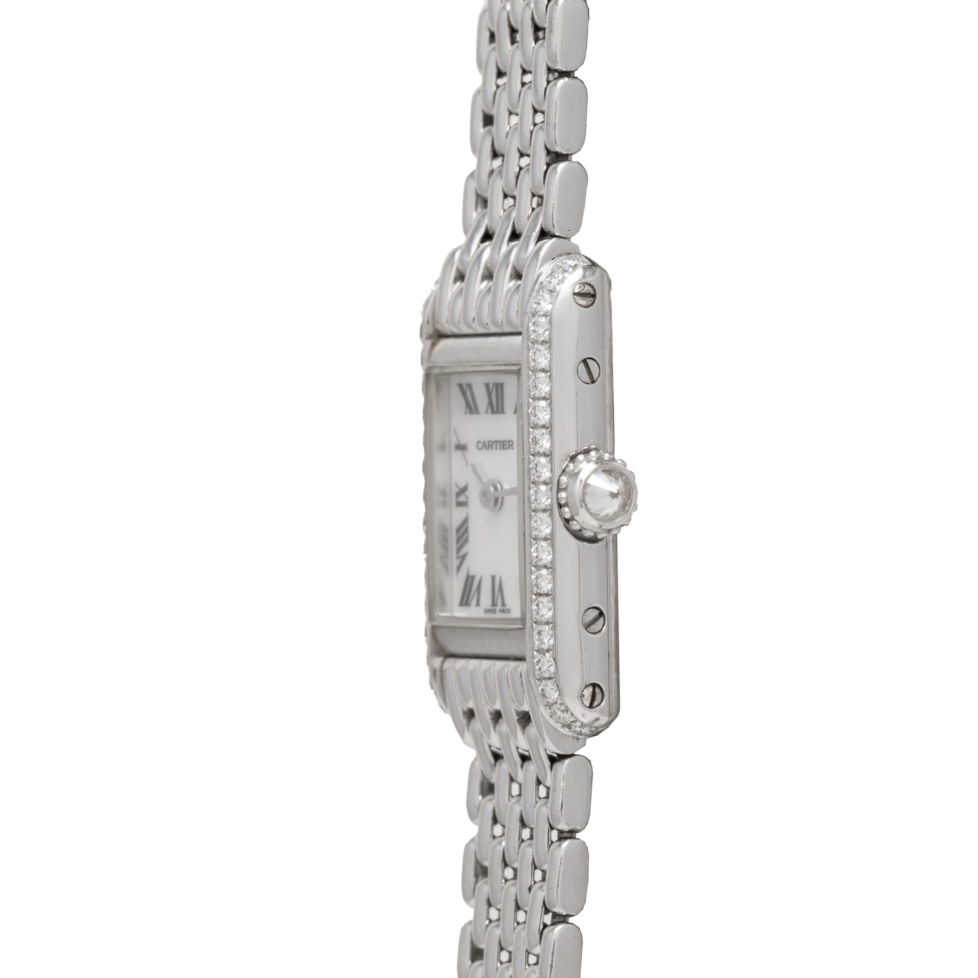 Pre-Owned Cartier Tank Mini Diamonds 'MOP'