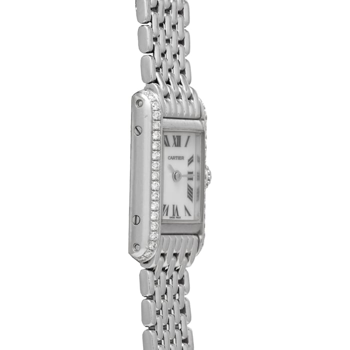 Pre-Owned Cartier Tank Mini Diamonds 'MOP'