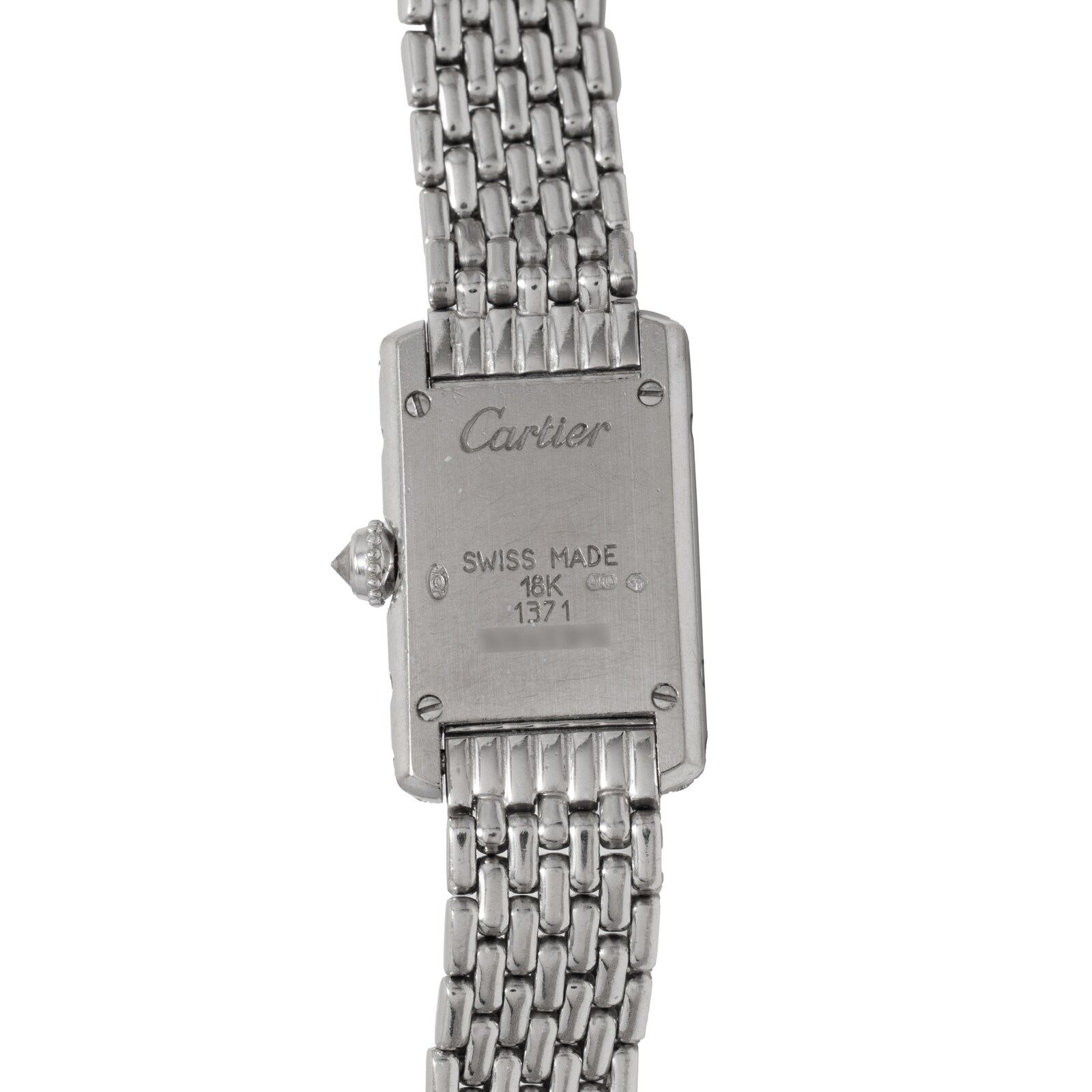 Pre-Owned Cartier Tank Mini Diamonds 'MOP'