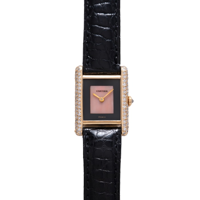Pre-Owned Cartier Tank Onyx and Coral