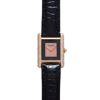 Pre-Owned Cartier Tank Onyx and Coral