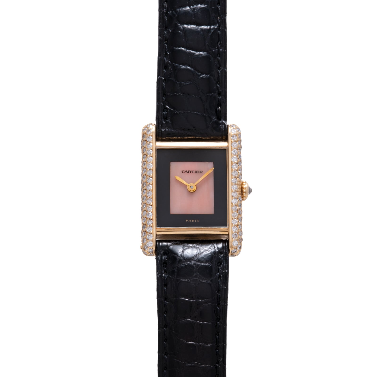 Pre-Owned Cartier Tank Onyx and Coral