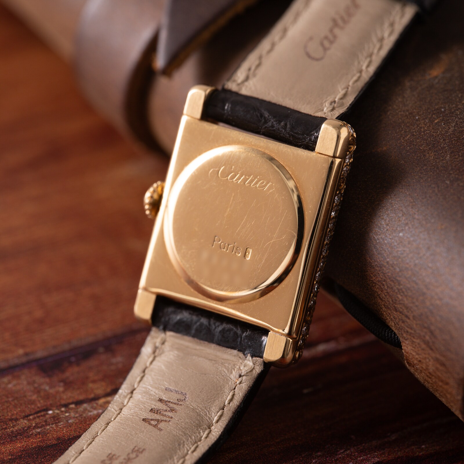 Pre-Owned Cartier Tank Onyx and Coral