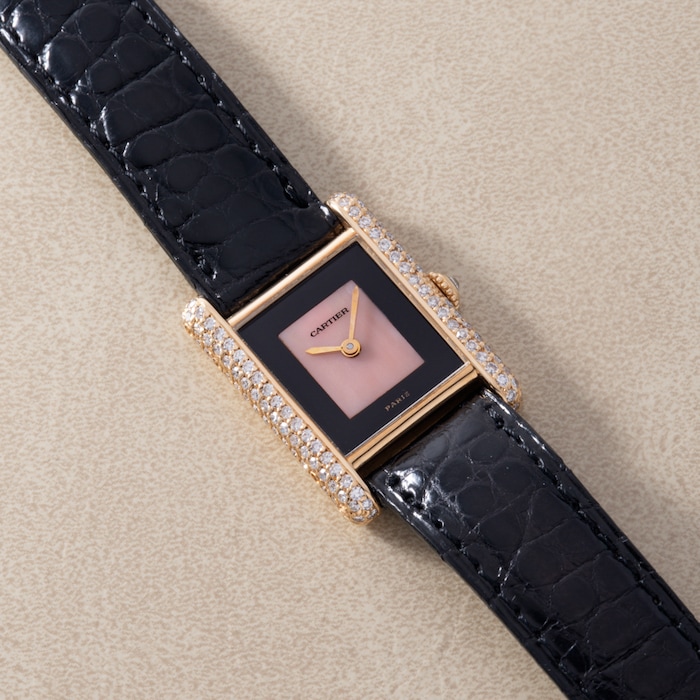Pre-Owned Cartier Tank Onyx and Coral