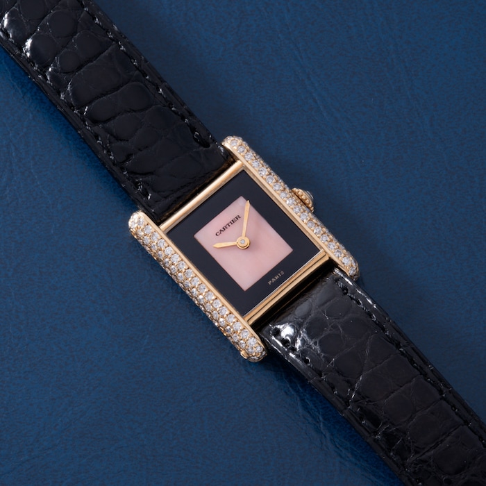 Pre-Owned Cartier Tank Onyx and Coral