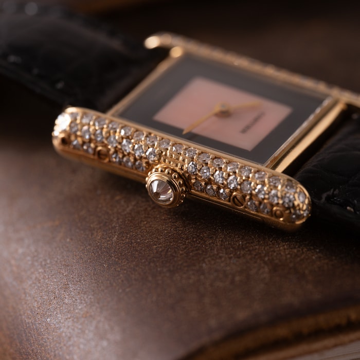 Pre-Owned Cartier Tank Onyx and Coral