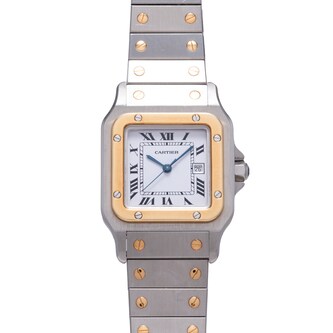 Par-Owned Cartier Santos Carrée Two- Santos Carrée Two-Tone