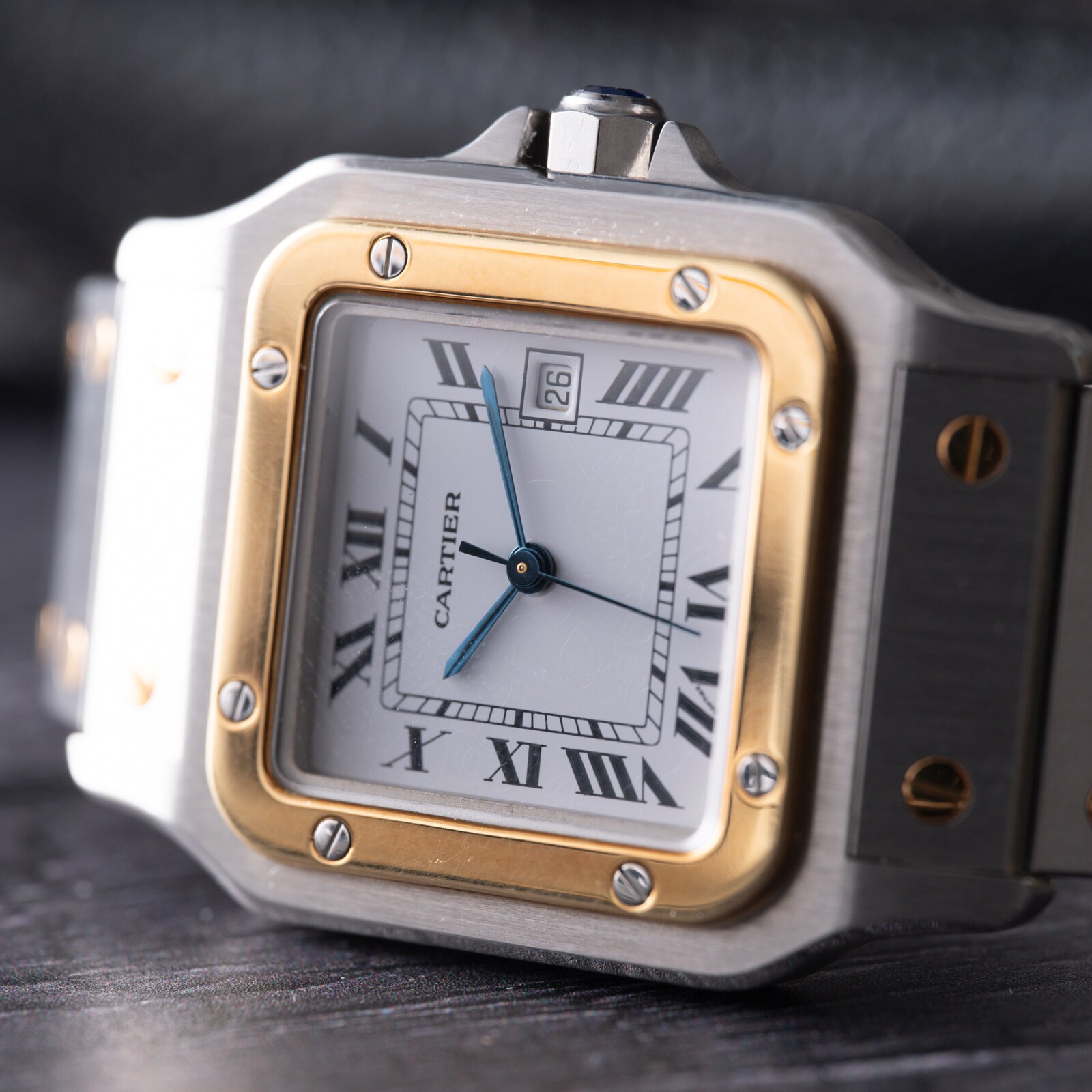 Par-Owned Cartier Santos Carrée Two- Santos Carrée Two-Tone
