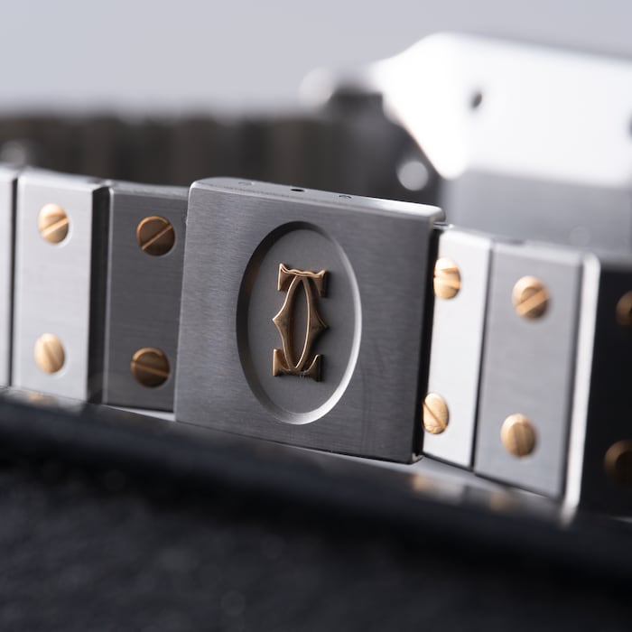 Par-Owned Cartier Santos Carrée Two- Santos Carrée Two-Tone