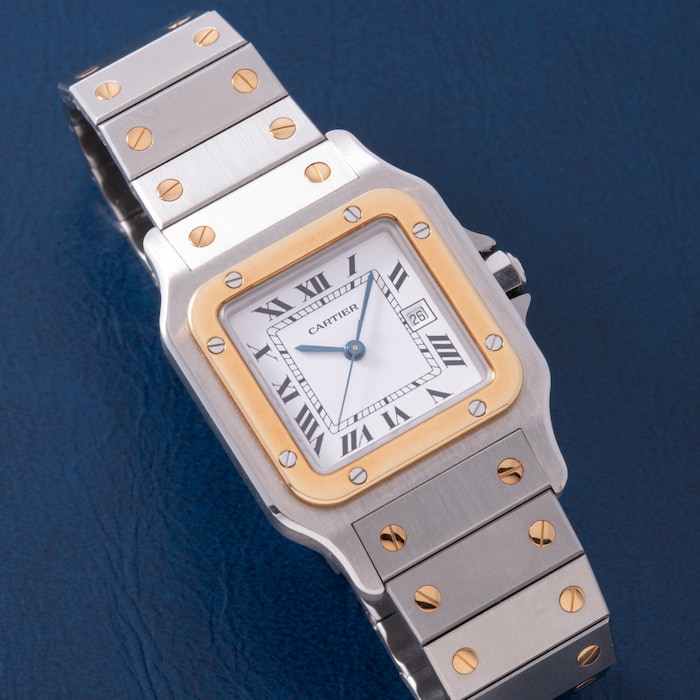 Par-Owned Cartier Santos Carrée Two- Santos Carrée Two-Tone