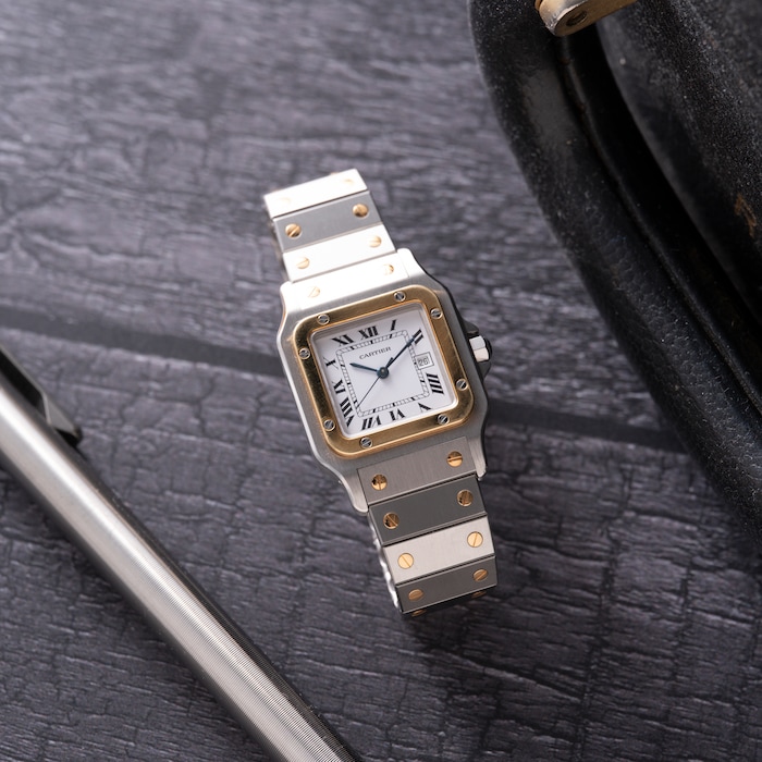 Par-Owned Cartier Santos Carrée Two- Santos Carrée Two-Tone