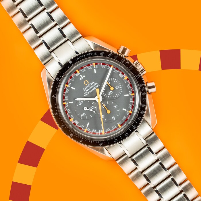 Pre-Owned Omega by Analog Shift Pre-Owned Omega Speedmaster 'Japan Racing' Dial