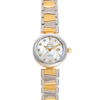 Pre-Owned Omega DeVille Ladymatic 'Mother of Pearl'
