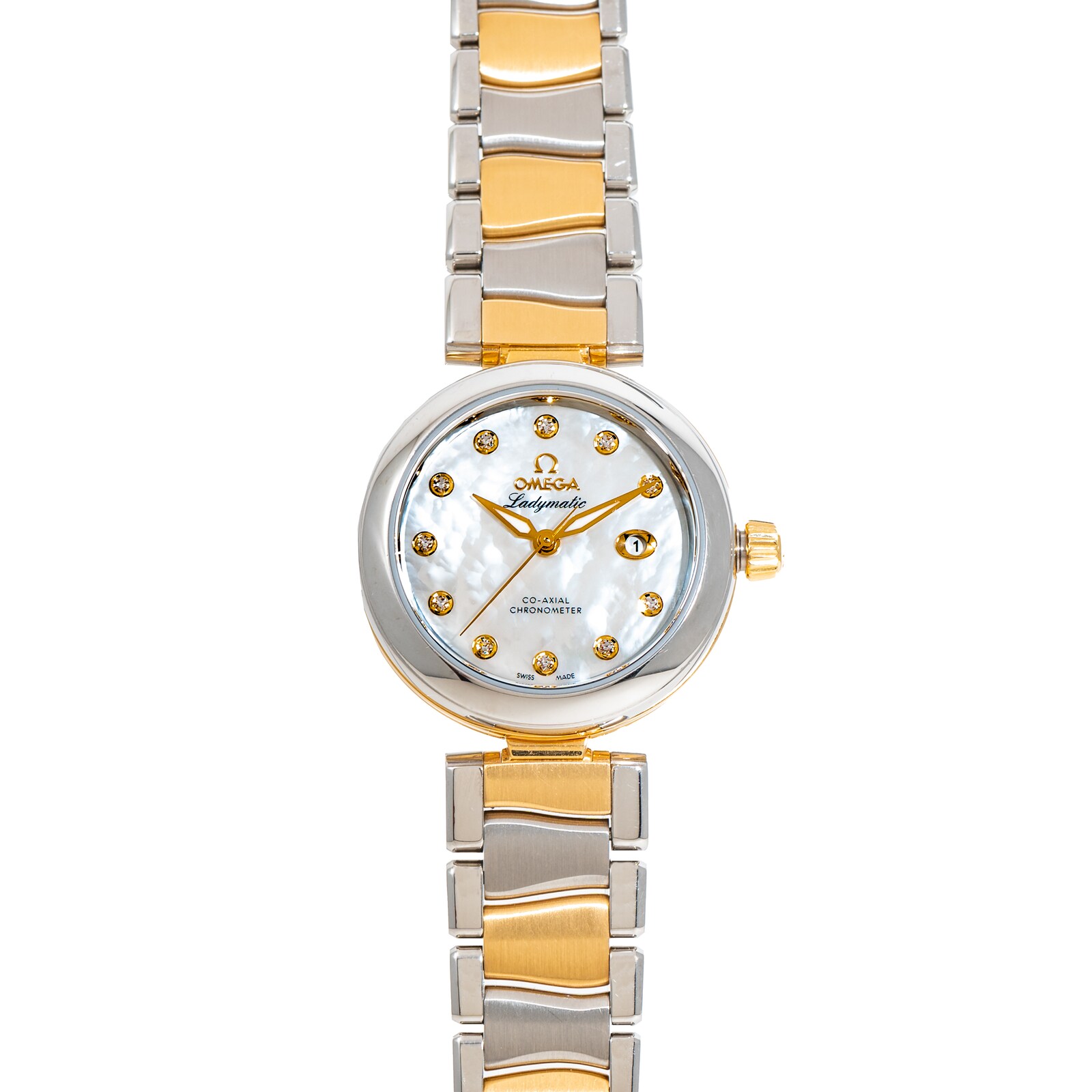 Pre-Owned Omega DeVille Ladymatic 'Mother of Pearl'