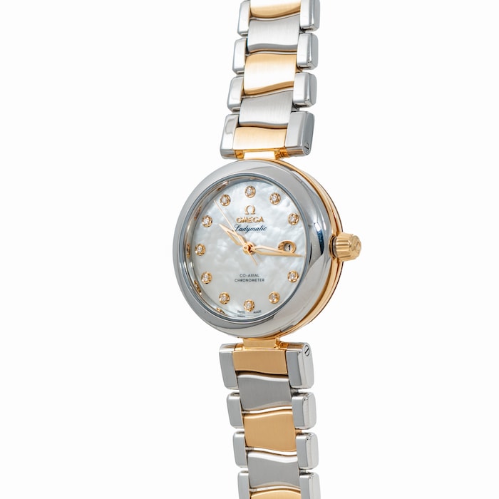 Pre-Owned Omega DeVille Ladymatic 'Mother of Pearl'