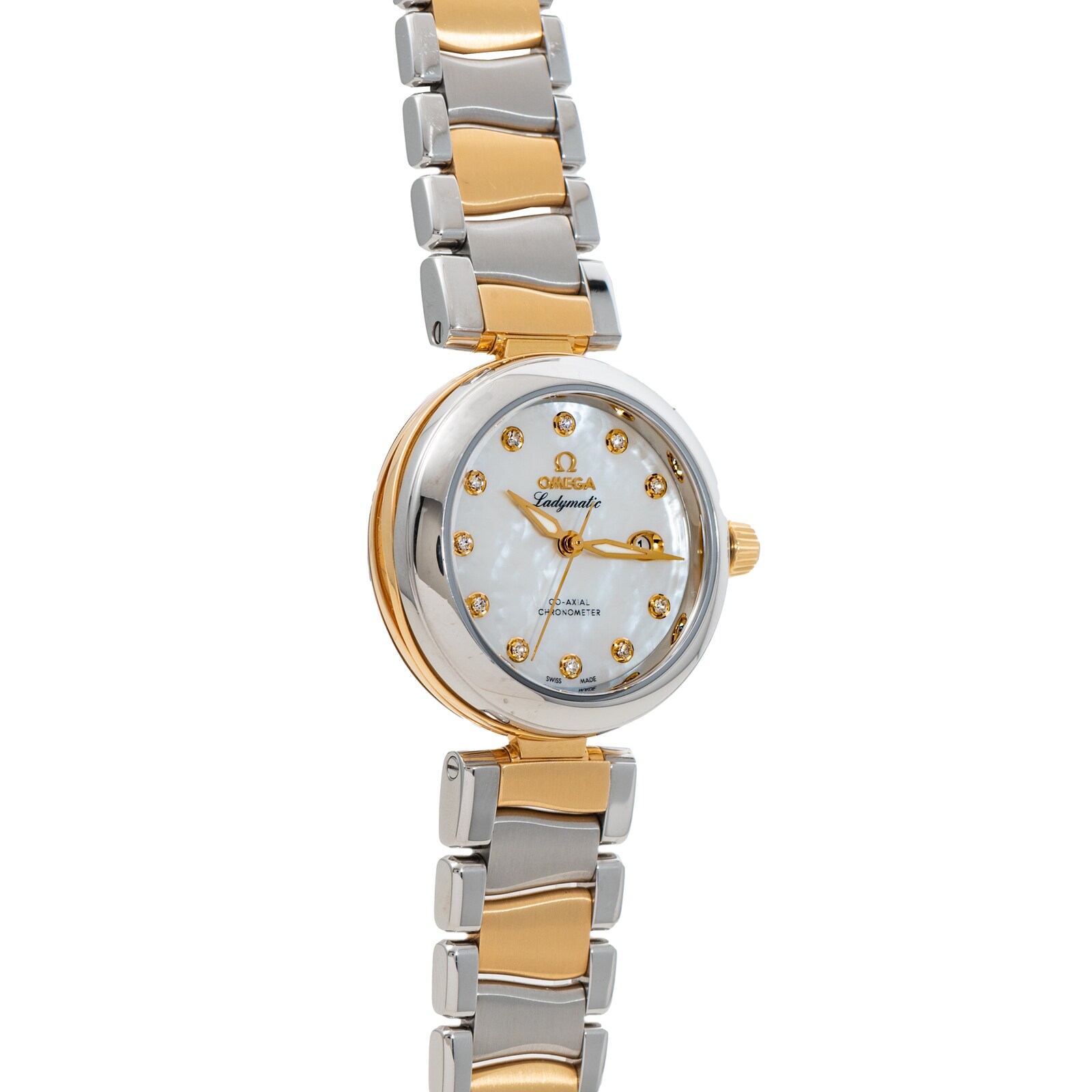 Pre-Owned Omega DeVille Ladymatic 'Mother of Pearl'