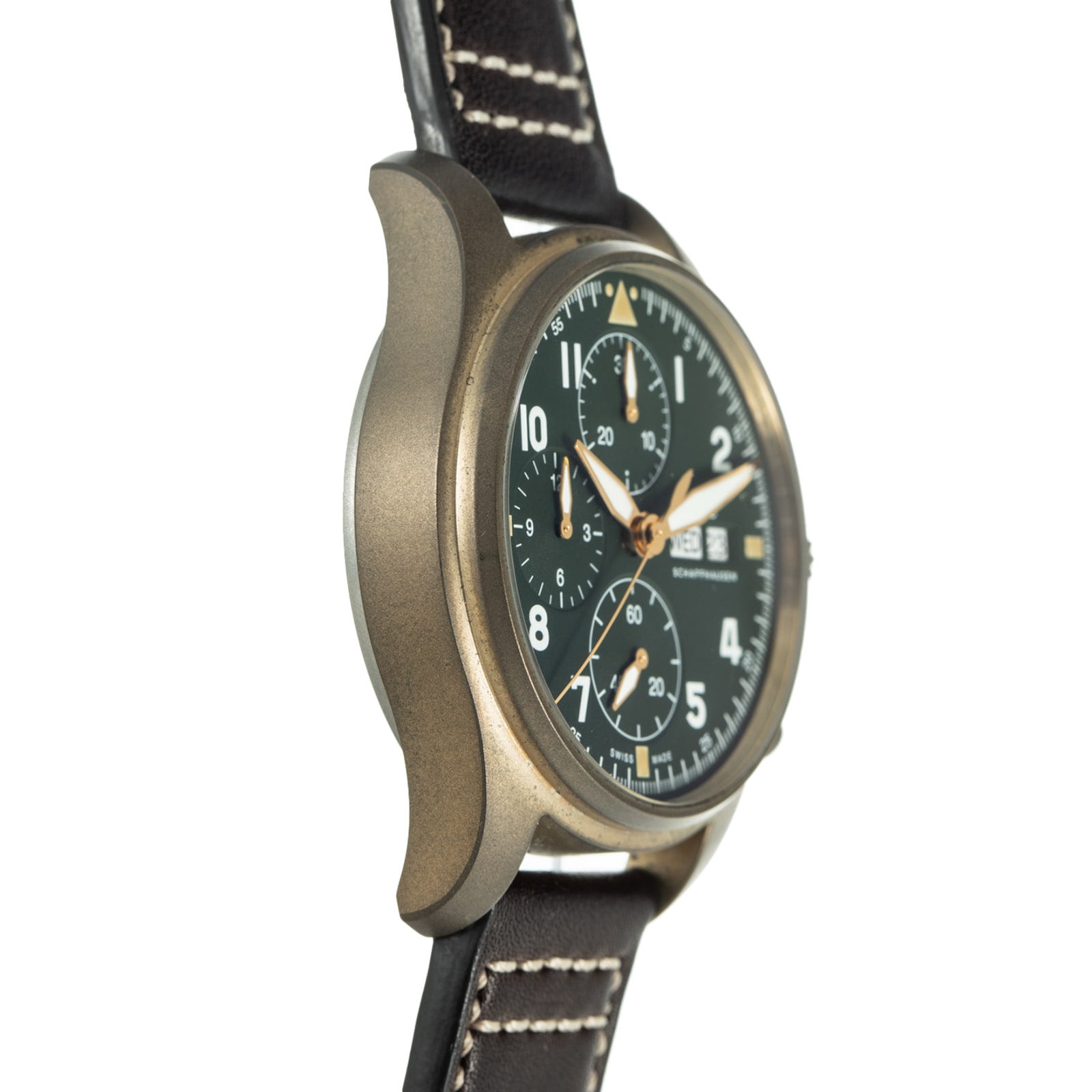Pre-Owned IWC by Analog Shift Pilots Chronograph Spitfire Bronze