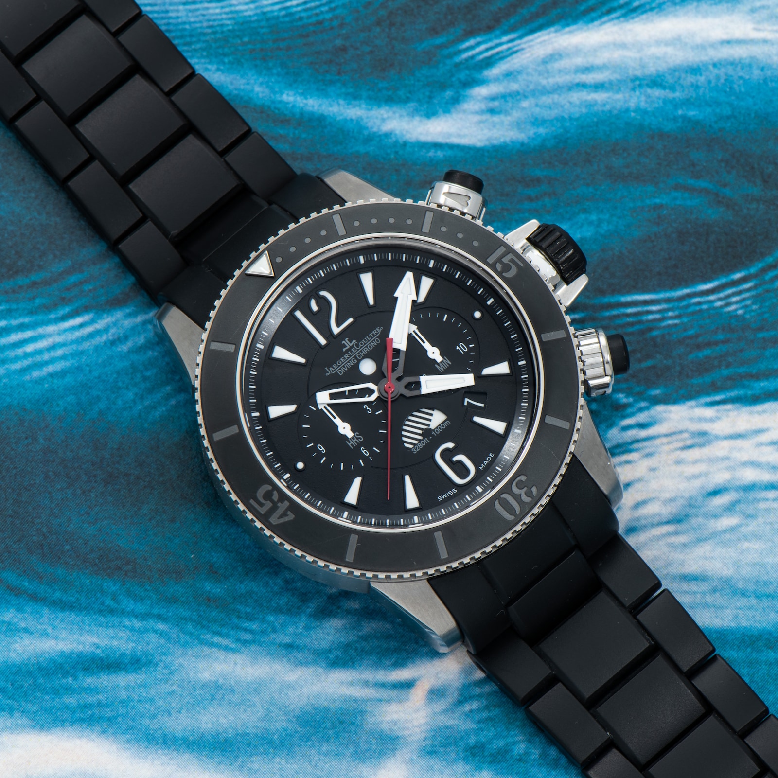 Pre-Owned Jaeger-LeCoultre Master Compressor Navy Seals Diving Chronograph GMT