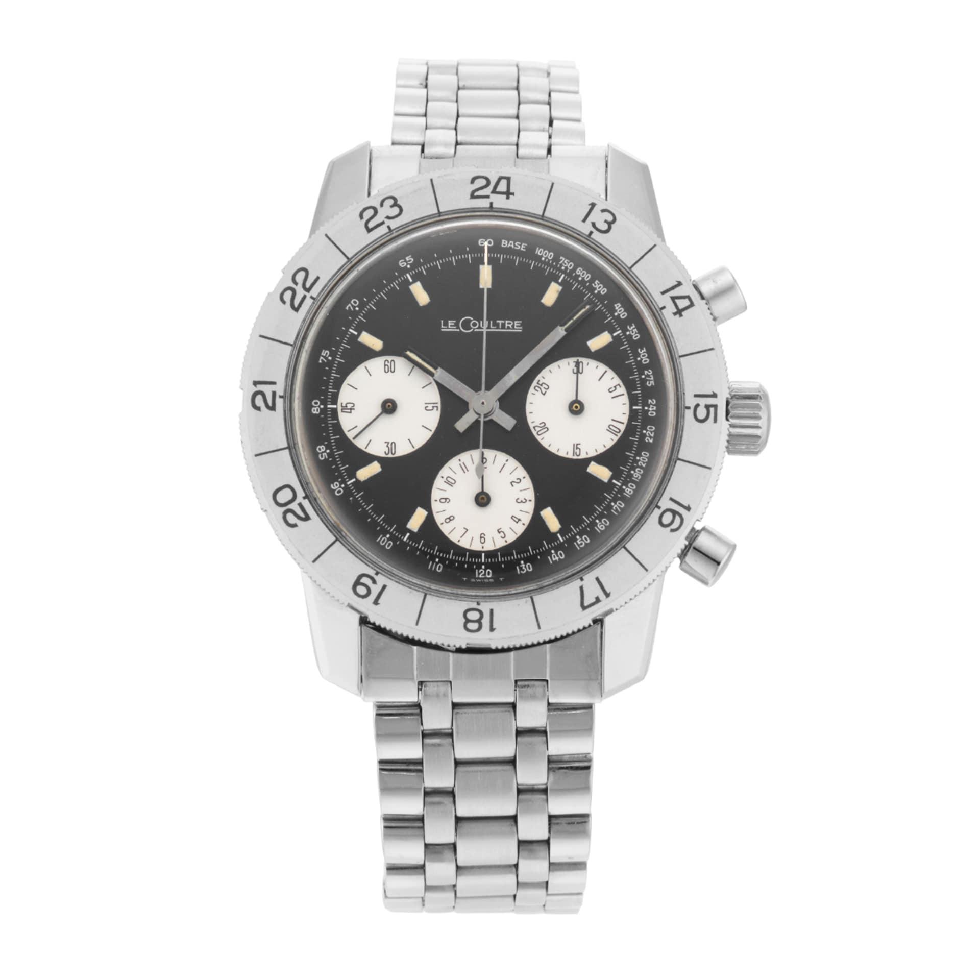 Pre-Owned Jaeger-LeCoultre Great White Shark Chronograph 1960s 40.5MM Stainless Steel