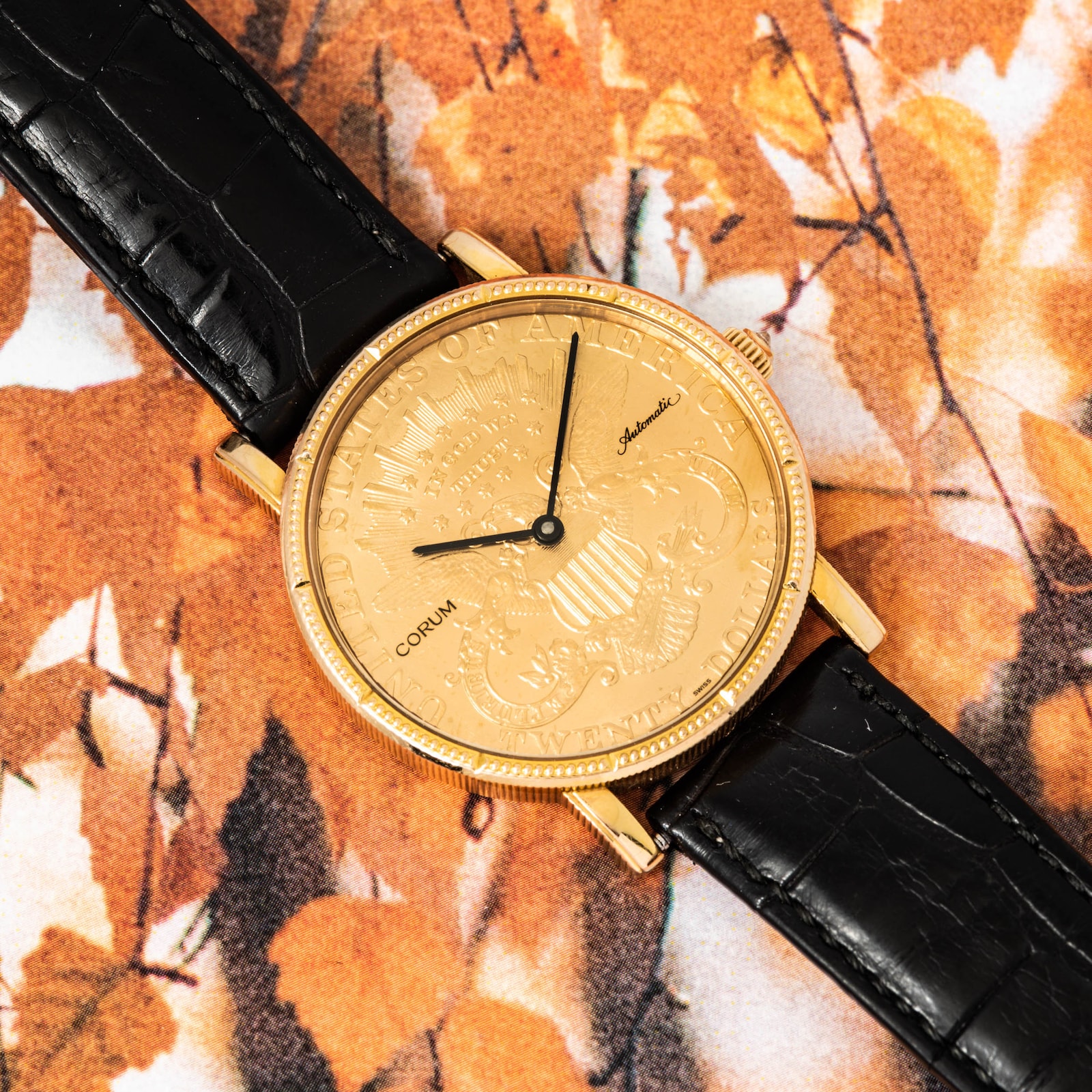 Pre-Owned Corum United States 1904 Yellow Gold Coin Watch