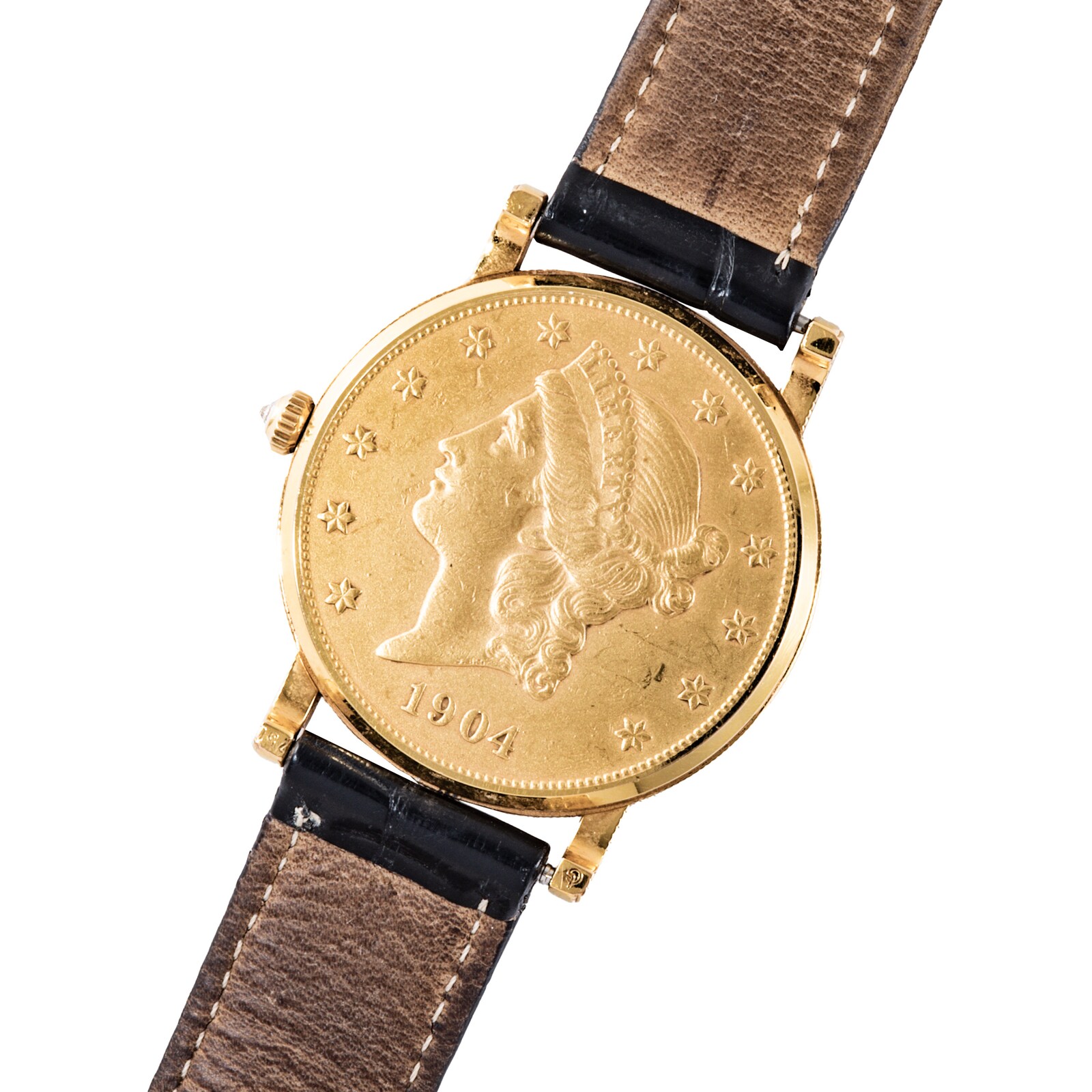 Pre-Owned Corum United States 1904 Yellow Gold Coin Watch