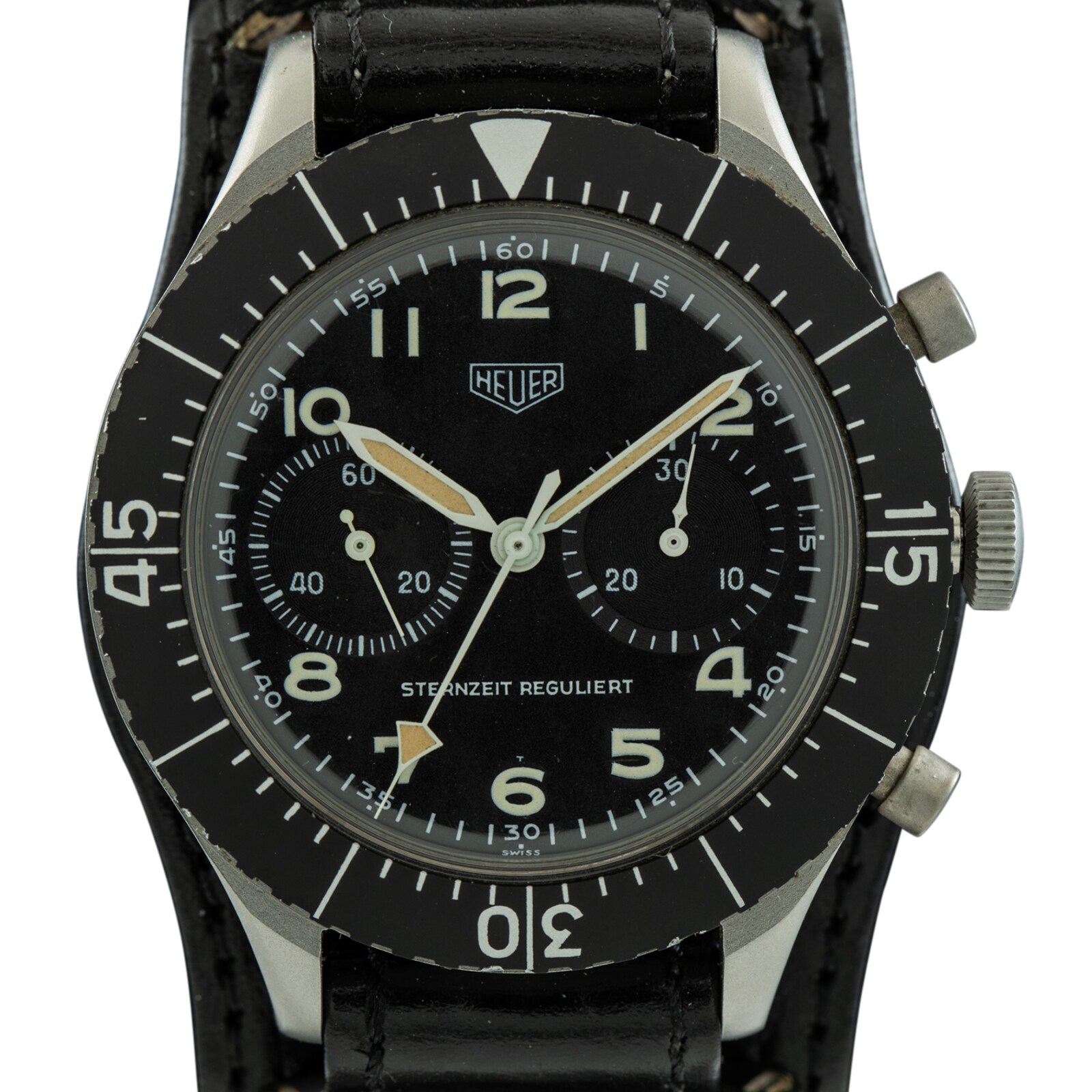 Pre-Owned Heuer Bundeswehr by Analog Shift Heuer Bundeswehr Sternzeit Reguliert