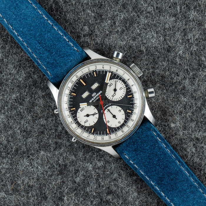 Pre-Owned Wakmann by Analog Shift Wakmann Triple Calendar Chronograph