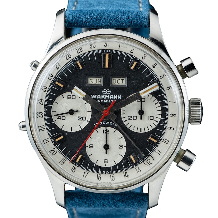 Pre-Owned Wakmann by Analog Shift Pre-Owned Wakmann Triple Calendar Chronograph