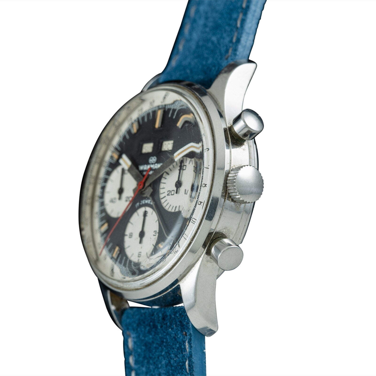 Pre-Owned Wakmann by Analog Shift Wakmann Triple Calendar Chronograph