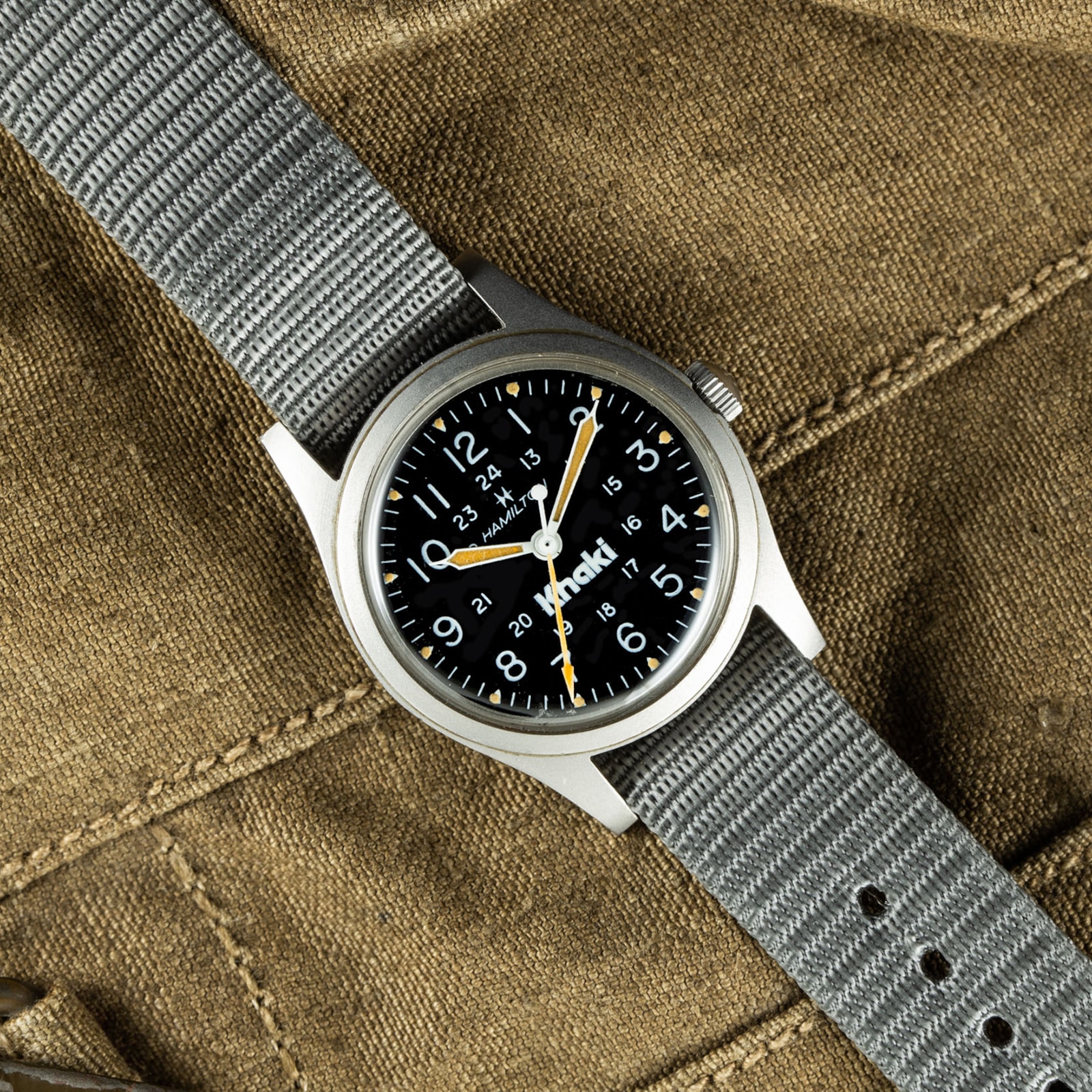 Pre-Owned Hamilton by Analog Shift Kahki Field Watch