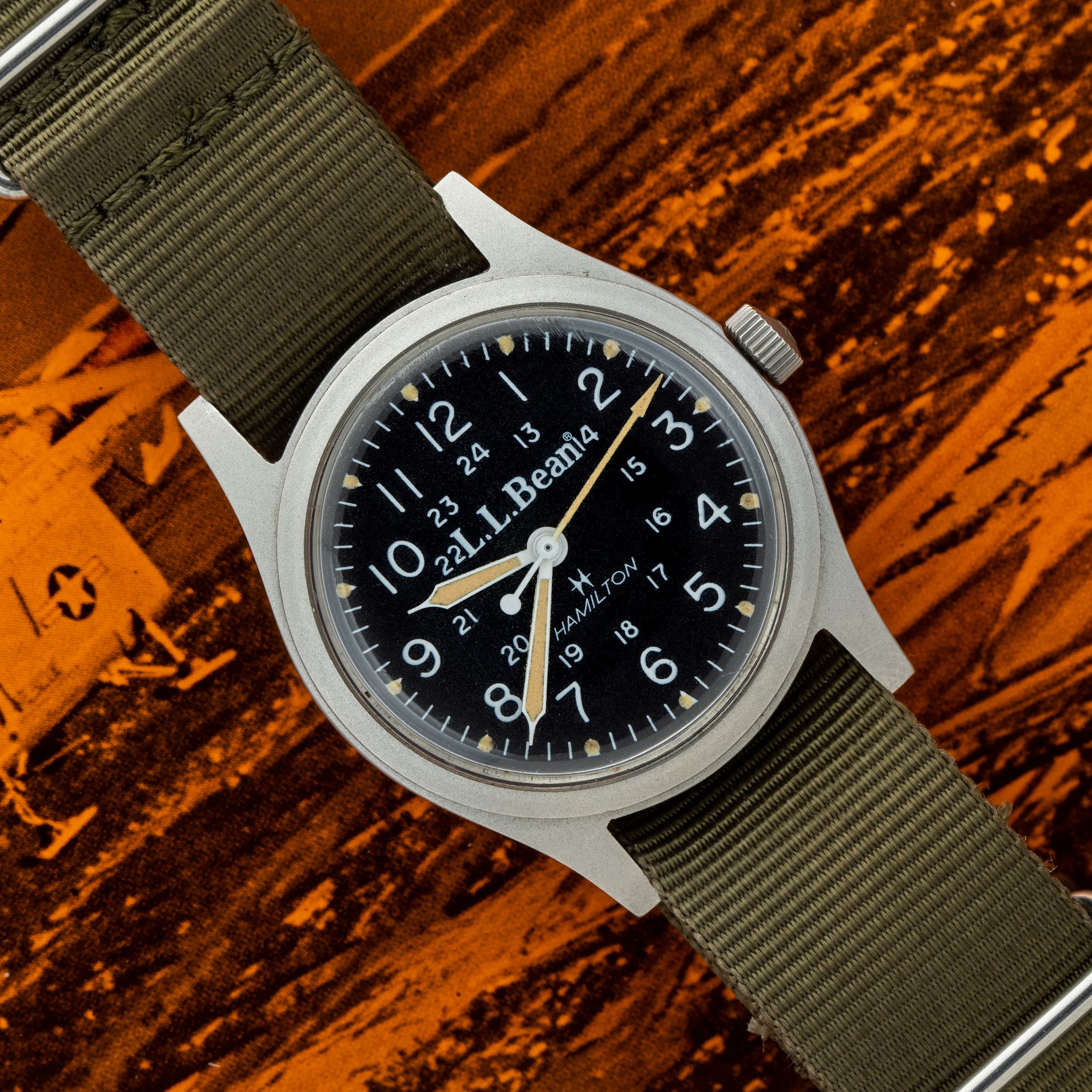 Pre-Owned Hamilton Field Watch For LL Bean