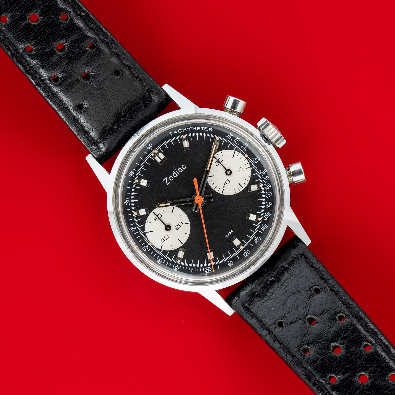 Pre-Owned Zodiac by Analog Shift Zodiac Chronograph "Poor Man's Carrera"