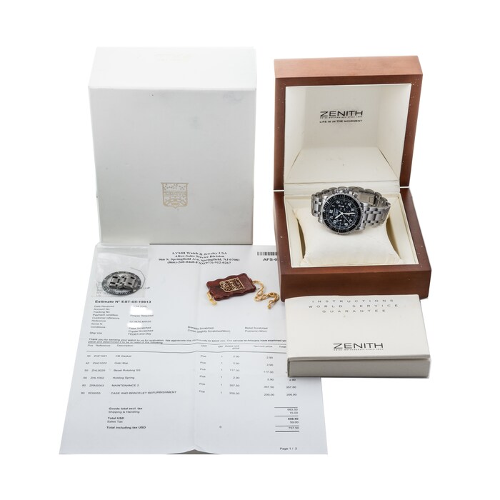Pre-Owned Zenith by Analog Shift El Primero Rainbow Flyback Chronograph