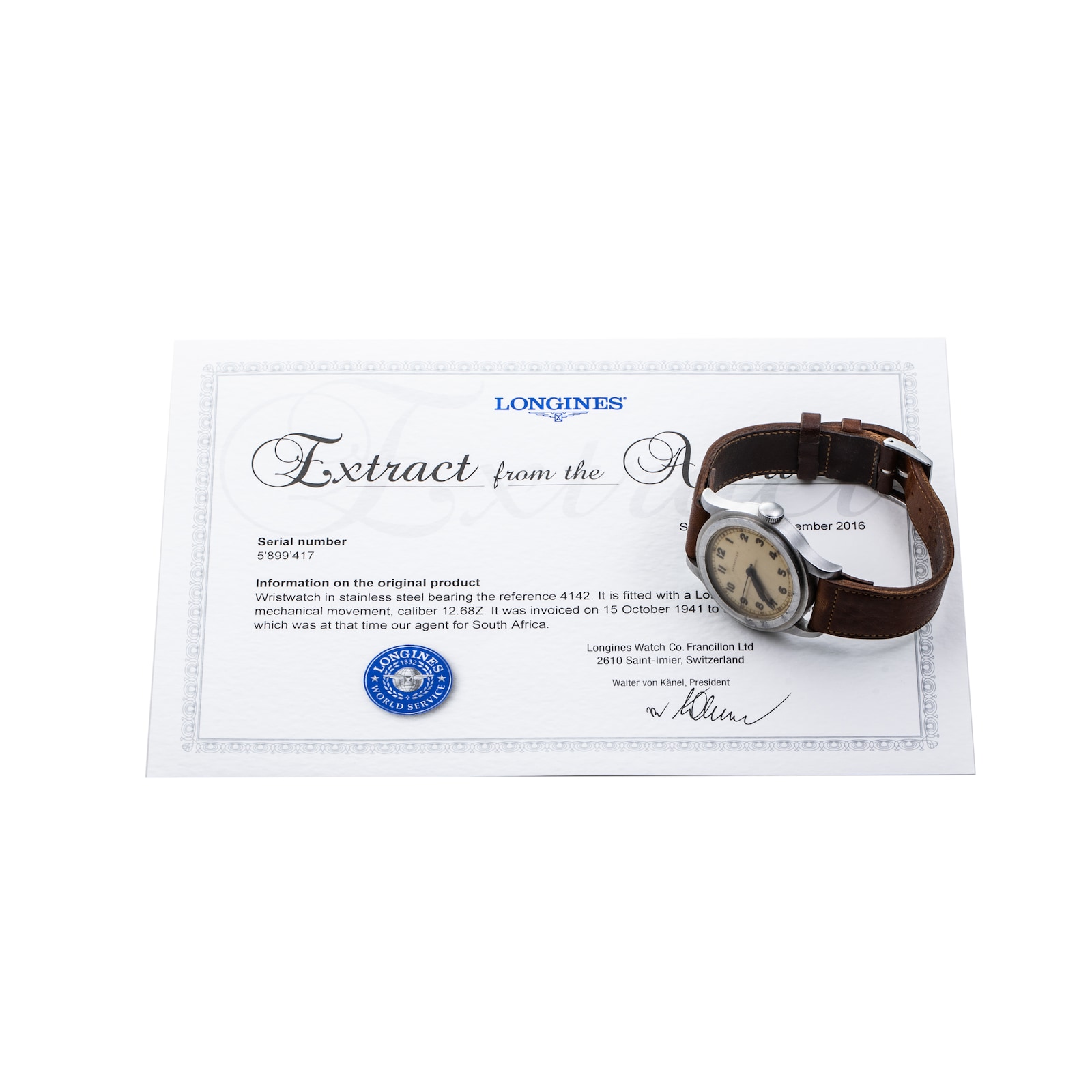 Pre-Owned Longines Tre-Tacche