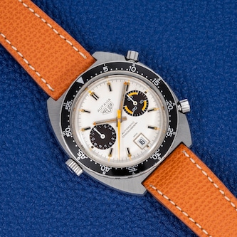 Pre-Owned Heuer Autavia 'White Orange Boy'