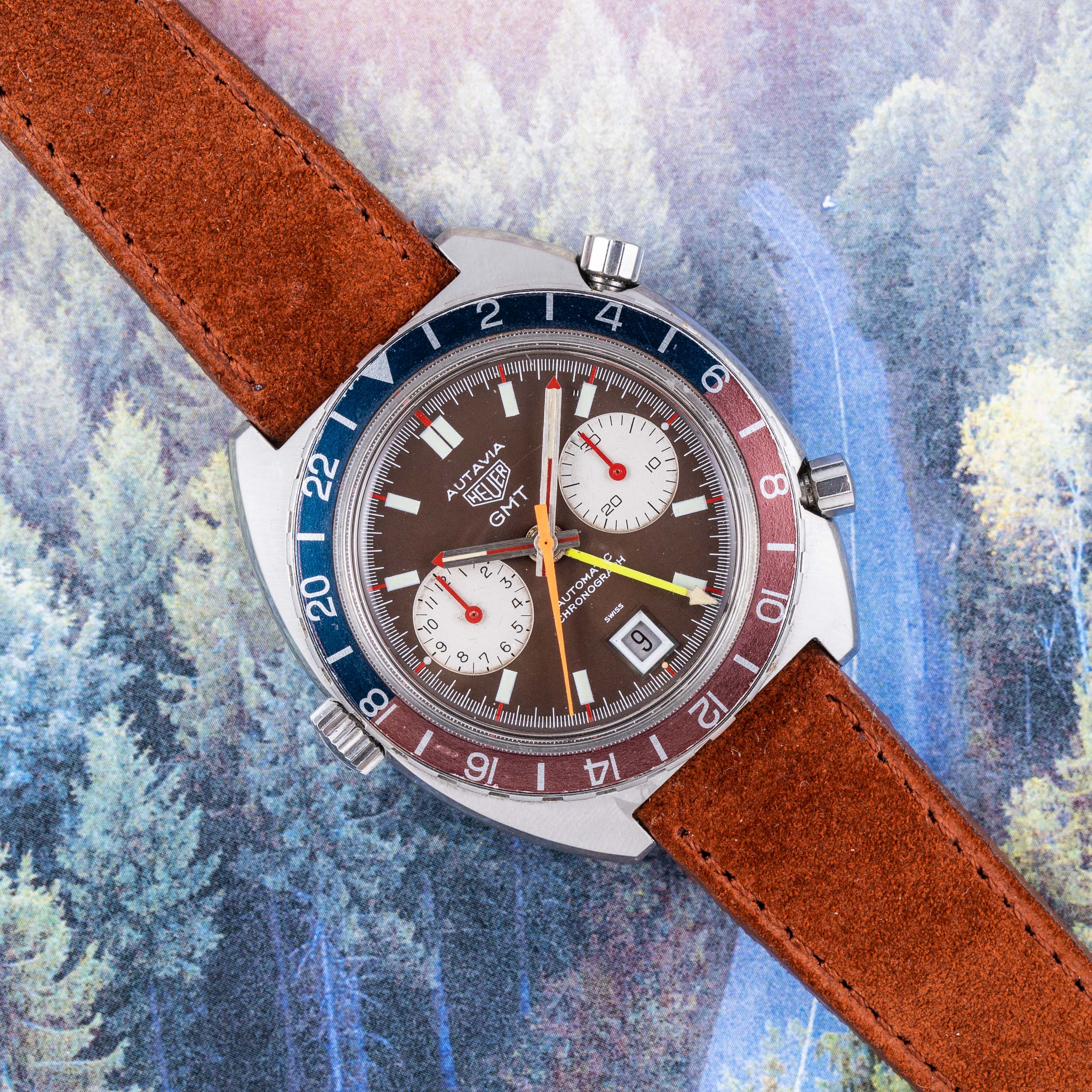 Heuer autavia gmt on sale 1163