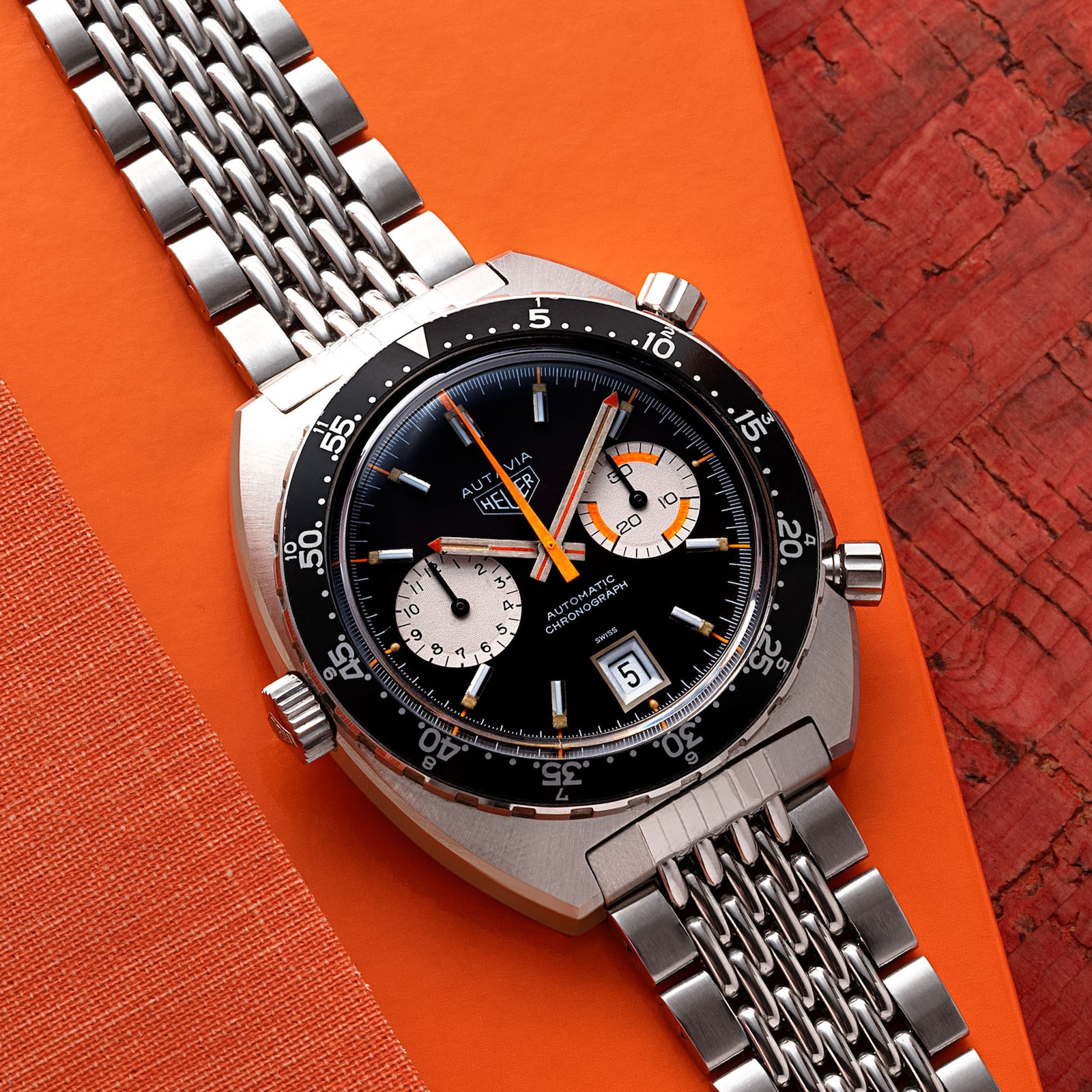 Pre-Owned Heuer Heuer Autavia 'Orange Boy'