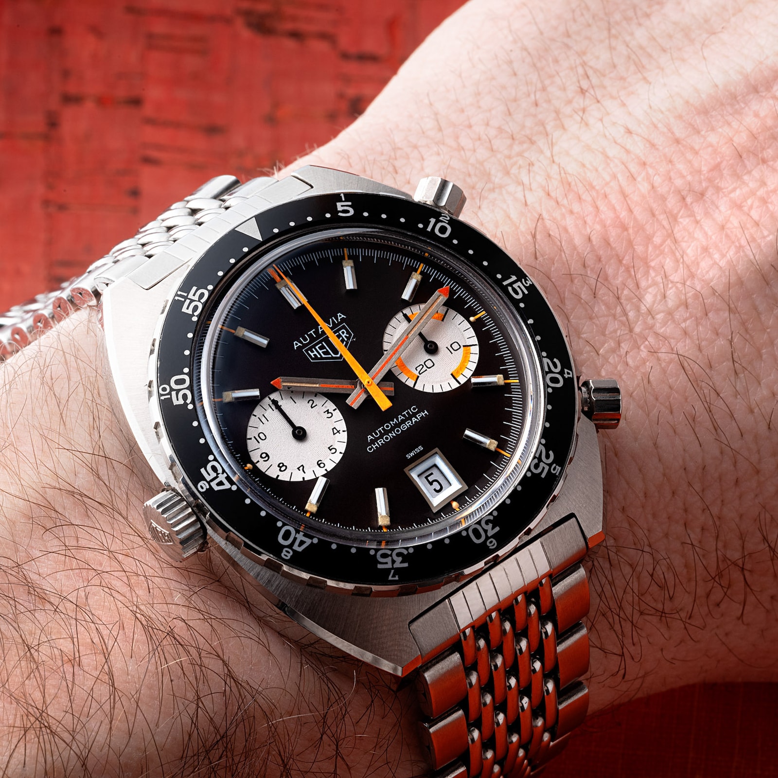 Pre-Owned Heuer Heuer Autavia 'Orange Boy'