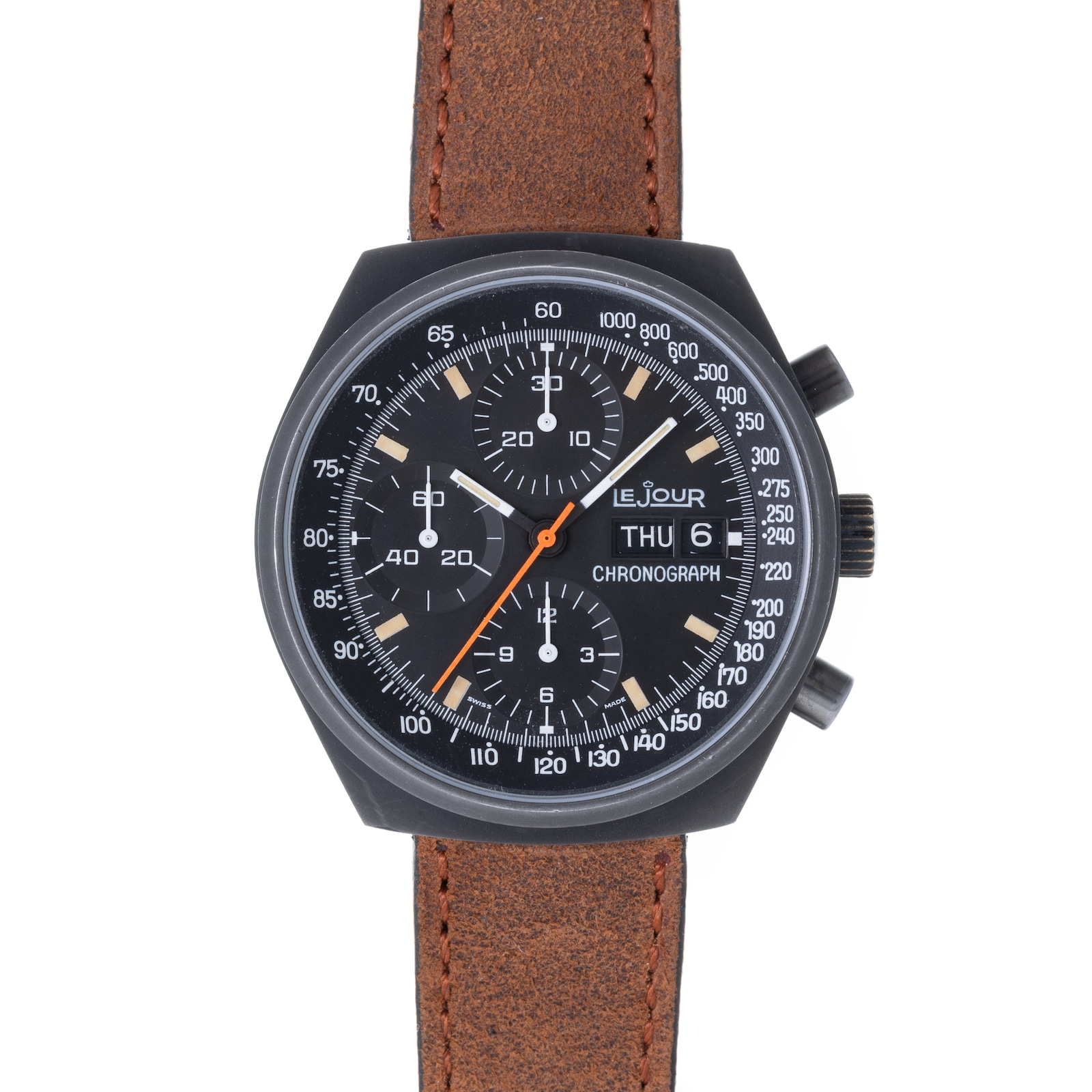 Pre-Owned Lejour by Analog Shift LeJour Chronograph PVD