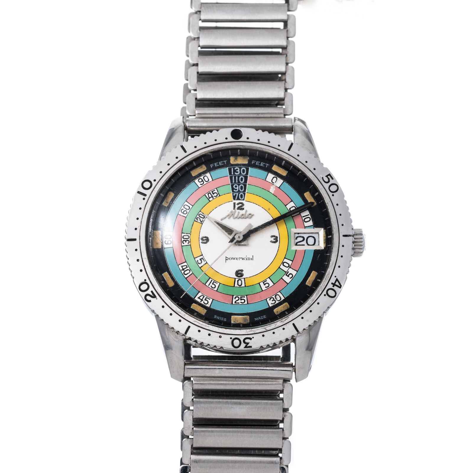 Pre-Owned Mido Powerwind Oceanstar 'Rainbow Diver'