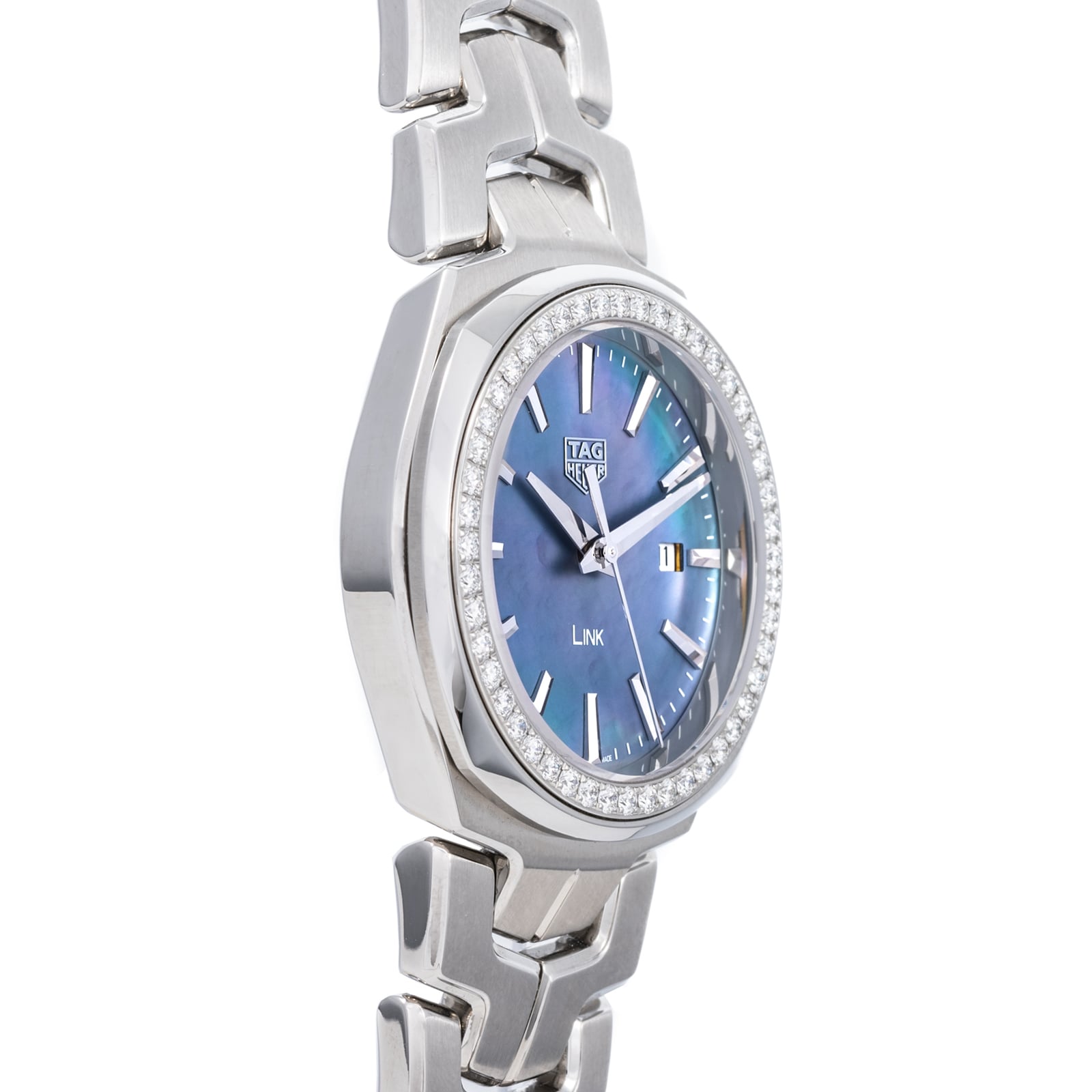 Pre-Owned TAG Heuer by Analog Shift Ladies Link 'Mother Of Pearl' Diamonds