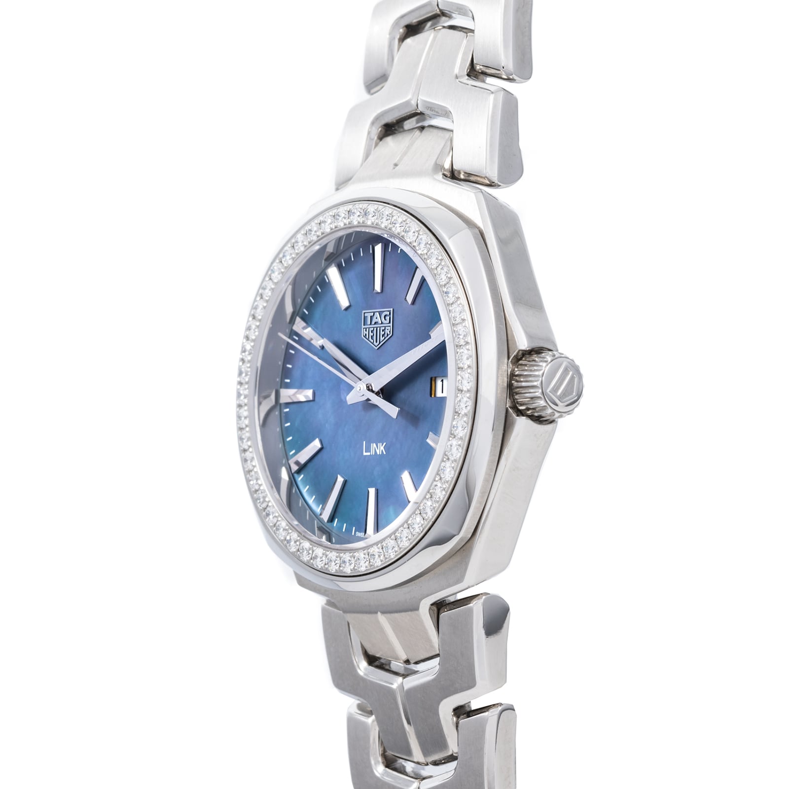 Pre-Owned TAG Heuer by Analog Shift Ladies Link 'Mother Of Pearl' Diamonds