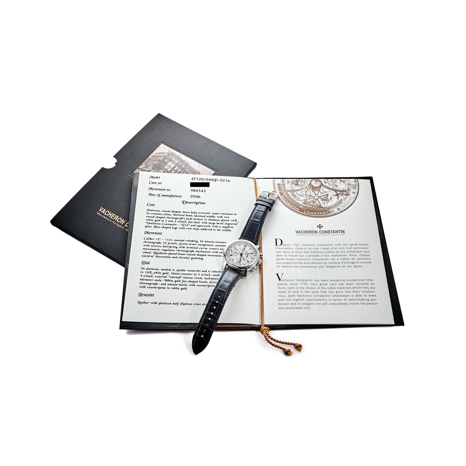 Pre-Owned Vacheron Constantin by Analog Shift Malte Chronographe Platine